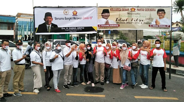 Peduli Covid-19, Gerindra Sumbang APD dan Seribu Masker di Sumbawa