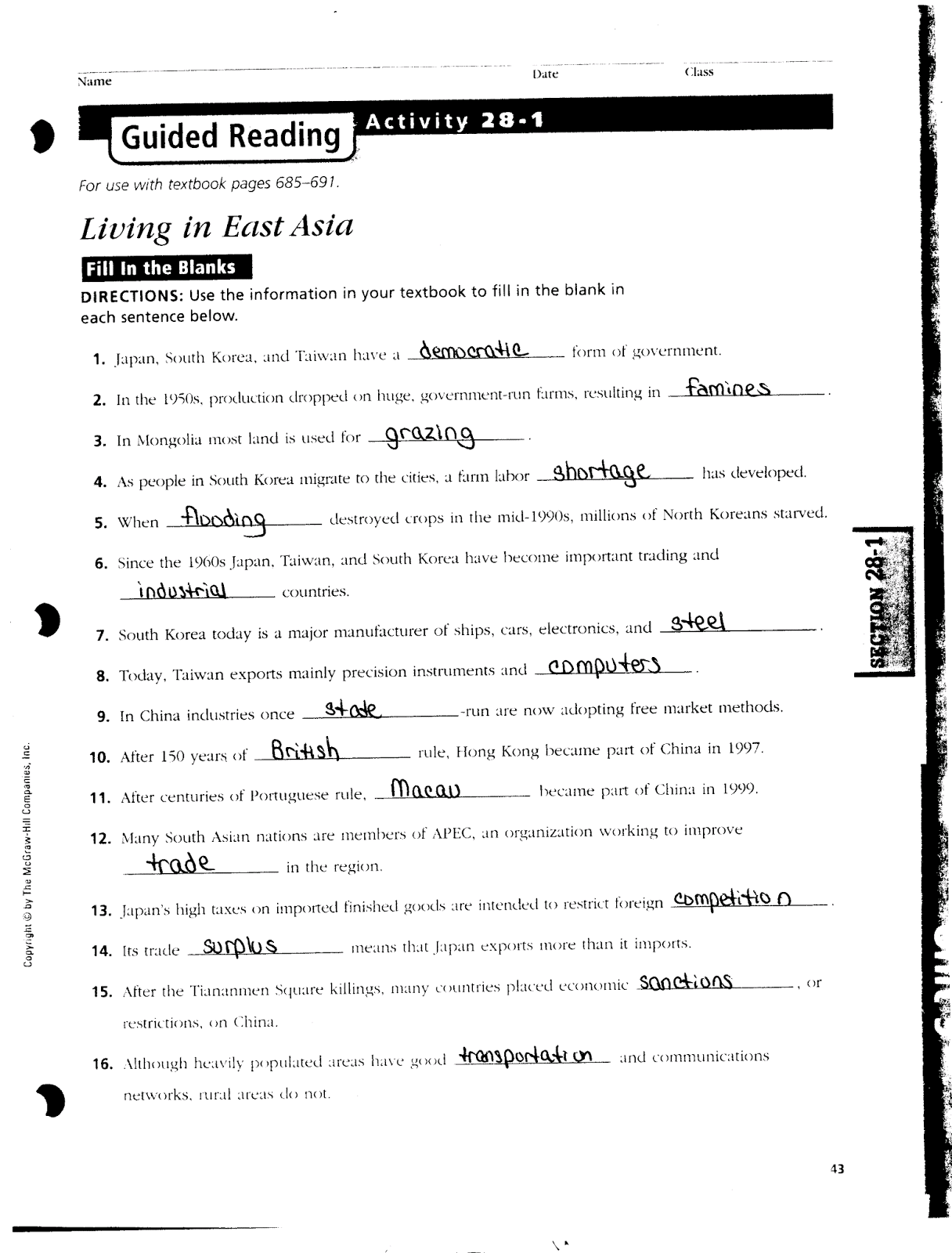Mr E s World Geography Page World Geography 2018 Chapter 29 Today s Issues East Asia Mr E s World Geography Page World Geography 2018 Chapter 29 Today s Issues East Asia