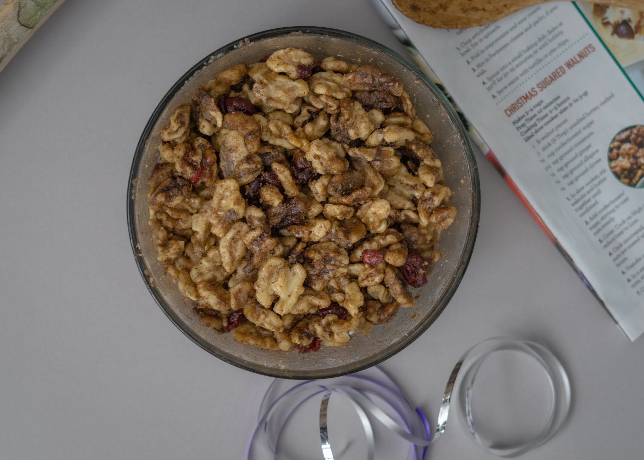 An easy recipe for Christmas nuts inside a slow cooker