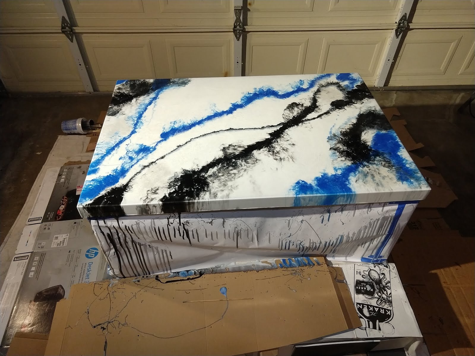 New Epoxy Top for a Struggling Ikea Table