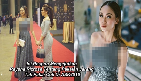 Ini Respon Mengejutkan Raysha Rizrose Tentang Pakaian Jarang, Tak Pakai Baju Dalam Di ASK2016