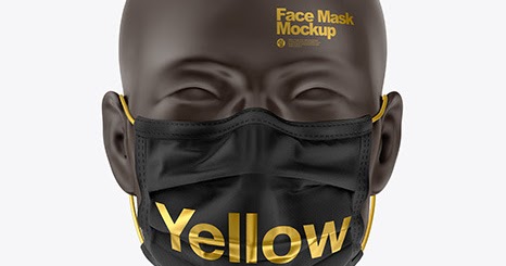 Download Free Face Mask Mockup PSD Mockup Template