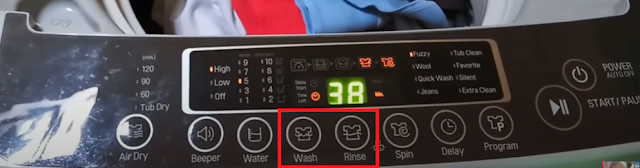 Fungsi Tombol Pada Mesin Cuci LG