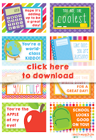 Free Printable Lunch Box Notes | i should be mopping the floor