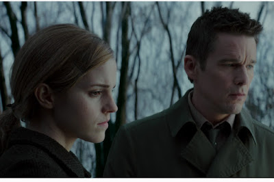 Image of Emma Watson and Ethan Hawke in the horror film Regression