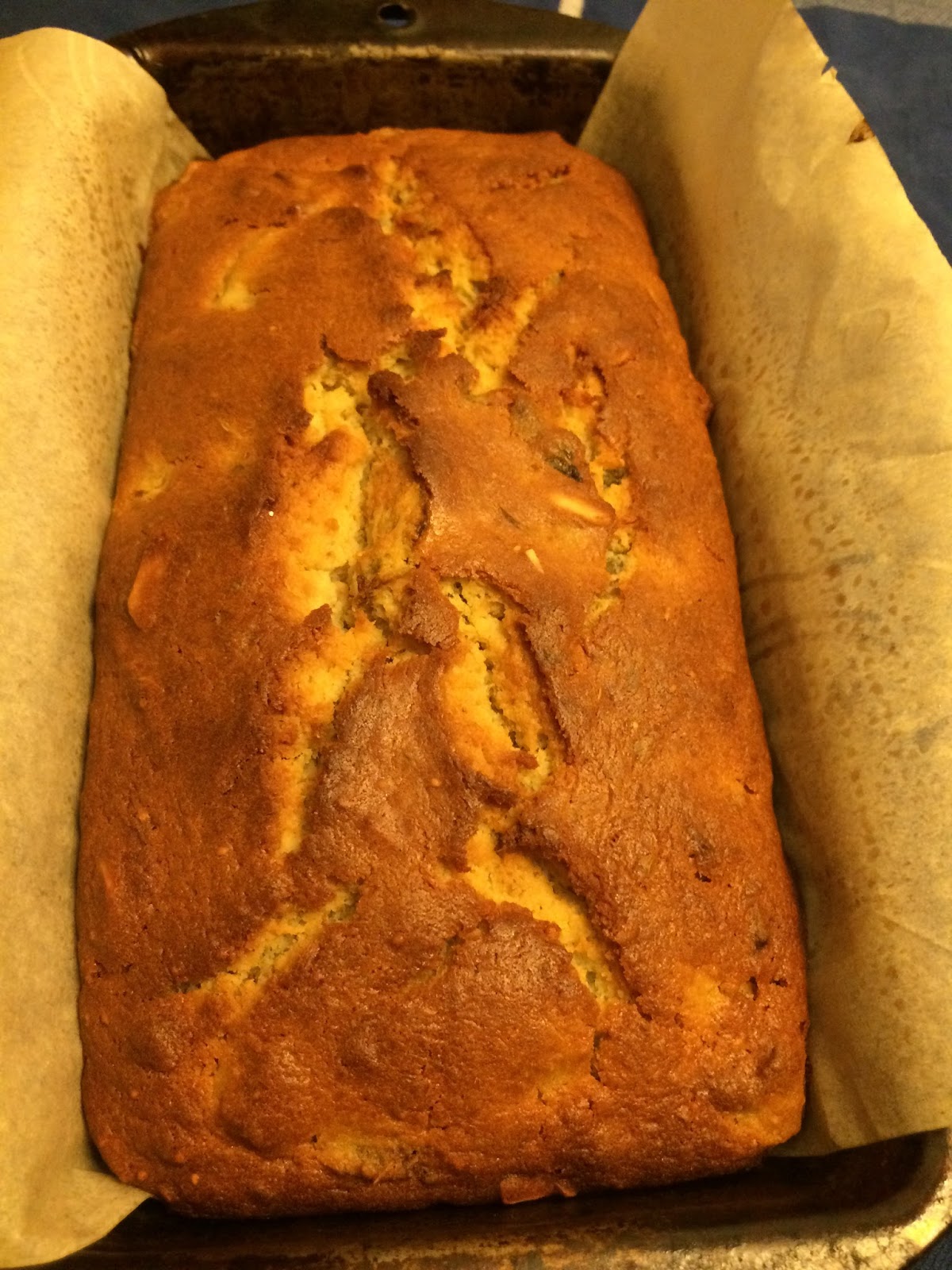 Nana's Blue and White Dishes Fennel Fig and Almond Bread