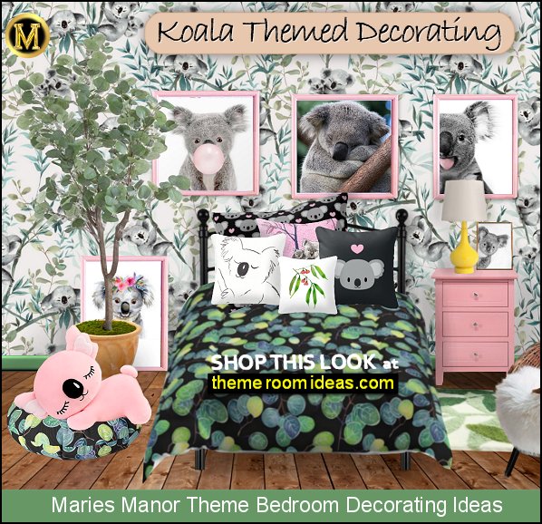 koala art prints koala bedding koala bedroom ideas koala themed bedrooms decorating with koalas koala bedroom ideas - koala decor - koala bedding - koala plush toys - australian inspired decorating ideas