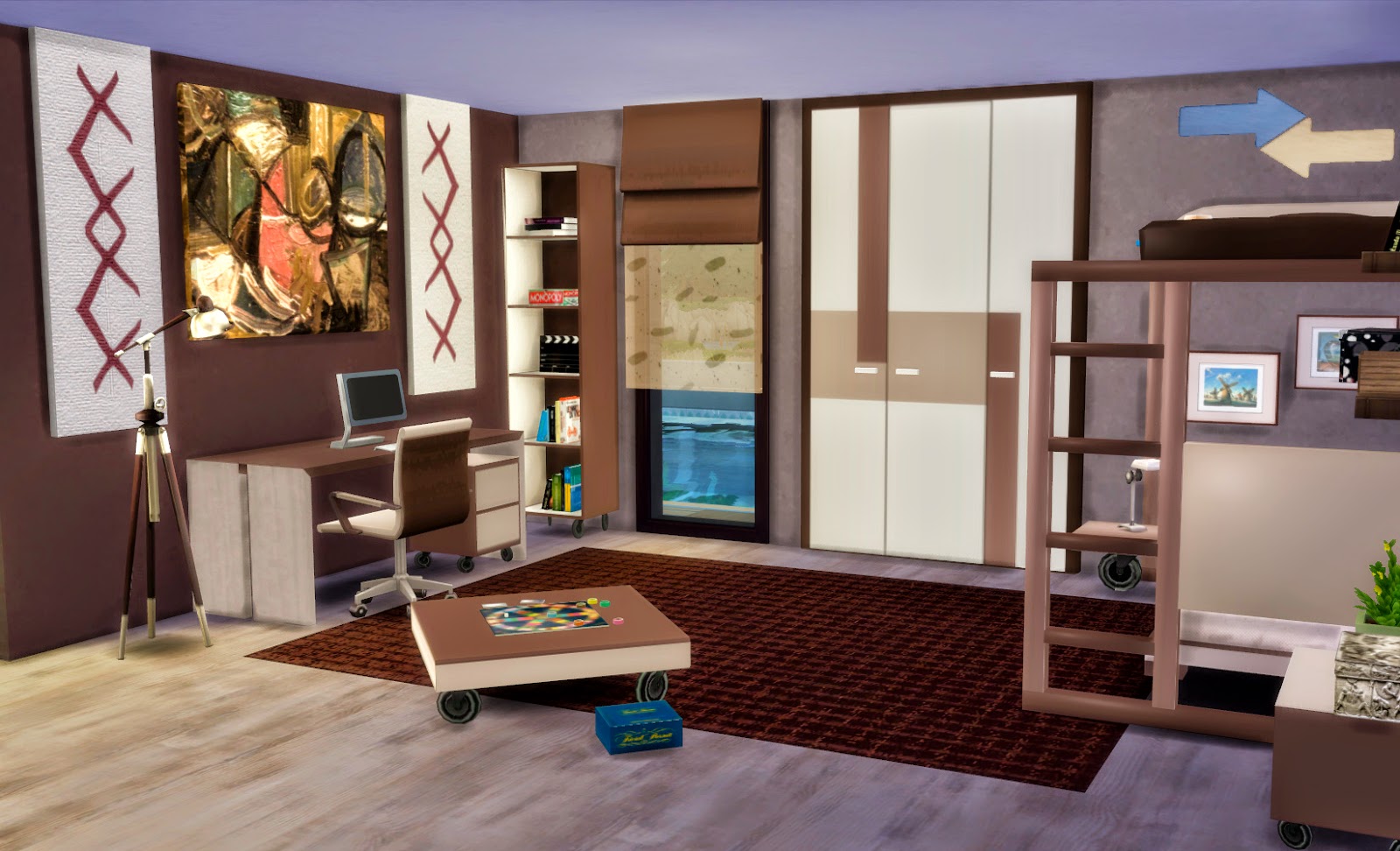 Sims 4. Dormitorio 