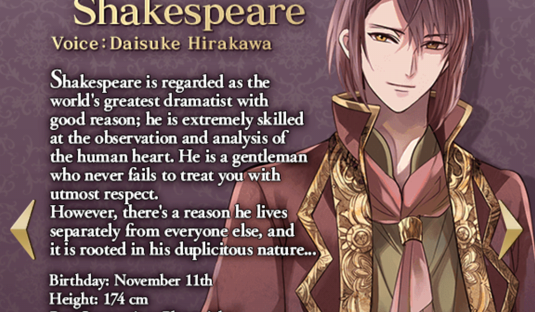 Otome Otaku Girl [Walkthrough] Ikémen Vampire William Shakespeare