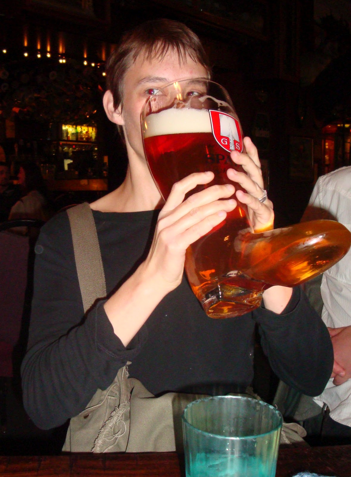 Aviva In Dairyland In Wisconsin, we drink beer from Das Boot!