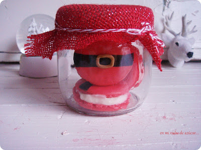  Macarons vestidos de rojo.... 