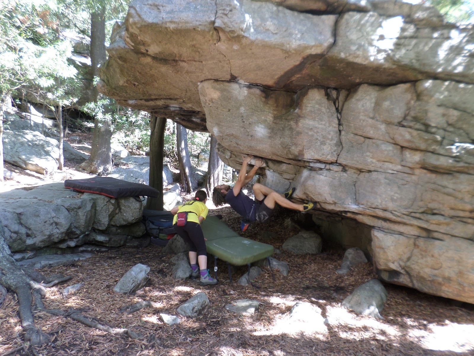 Rally mode rock climbing with two artificial hips Cupps was here