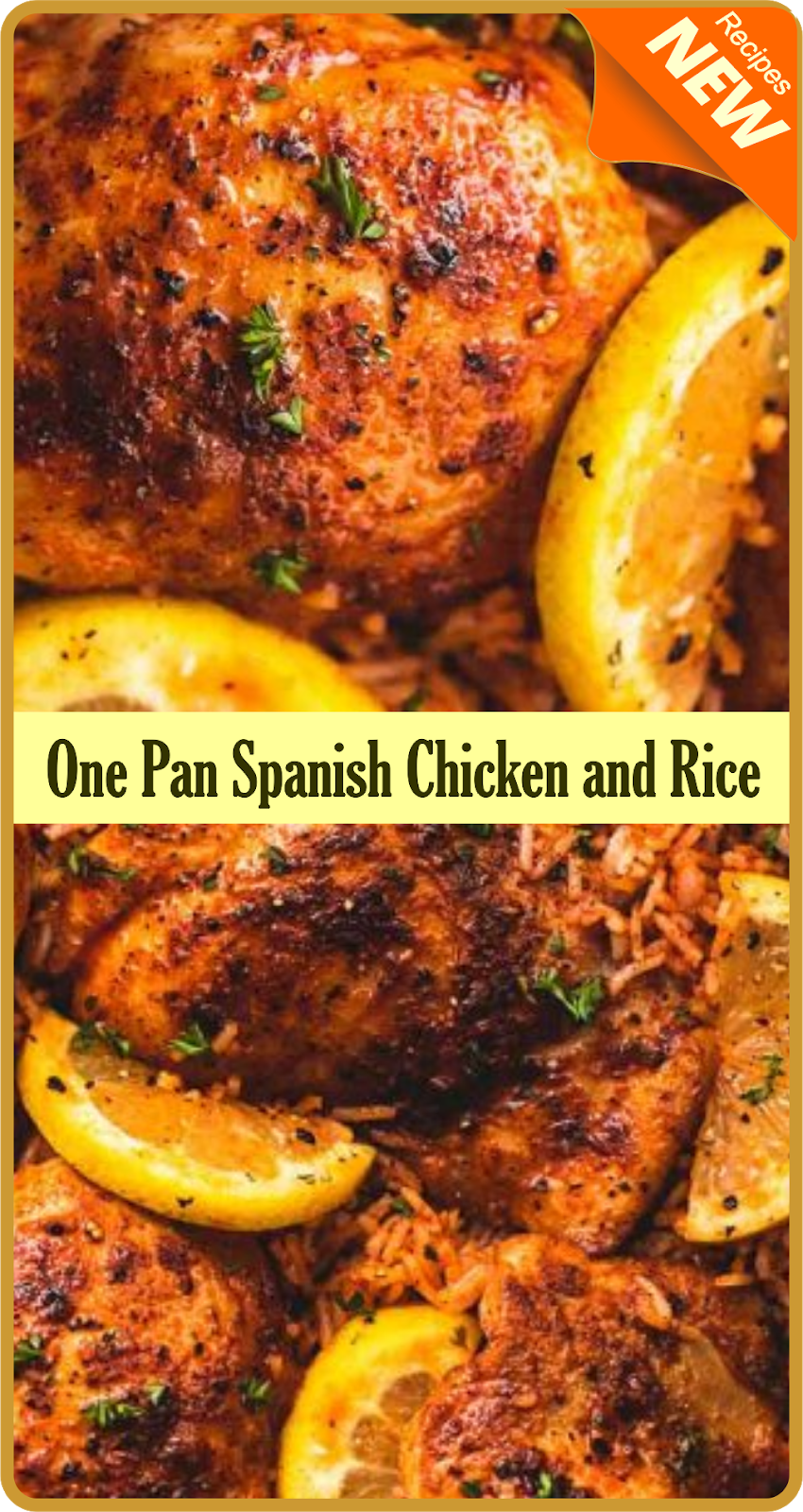 One Pan Spanish Chicken and Rice Amzing Food