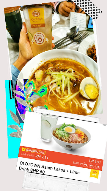 OLDTOWN Asam Laksa + Lime Drink  Normal price RM19.75