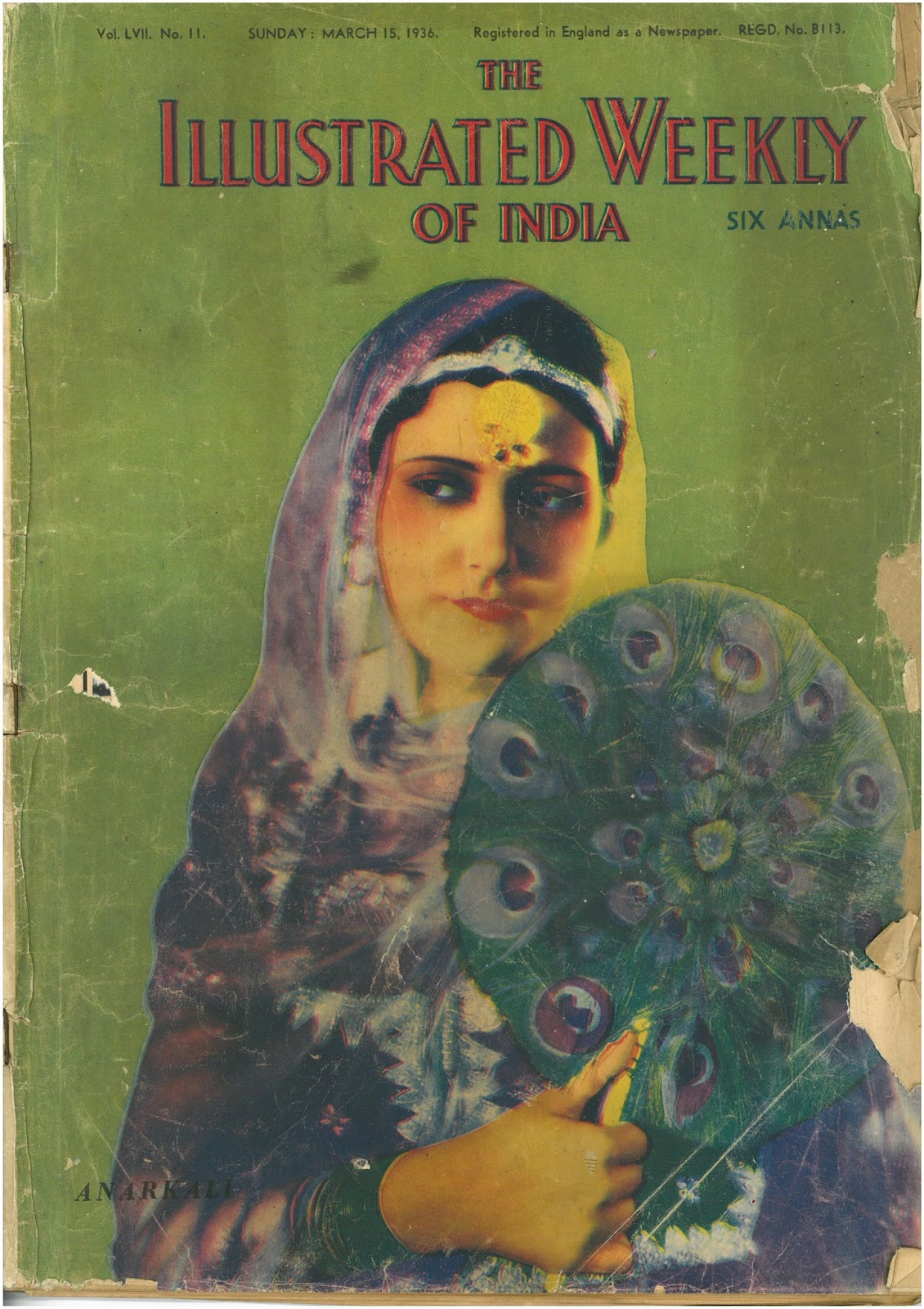 Adrian Yekkes The Illustrated Weekly of India 15th March 1936