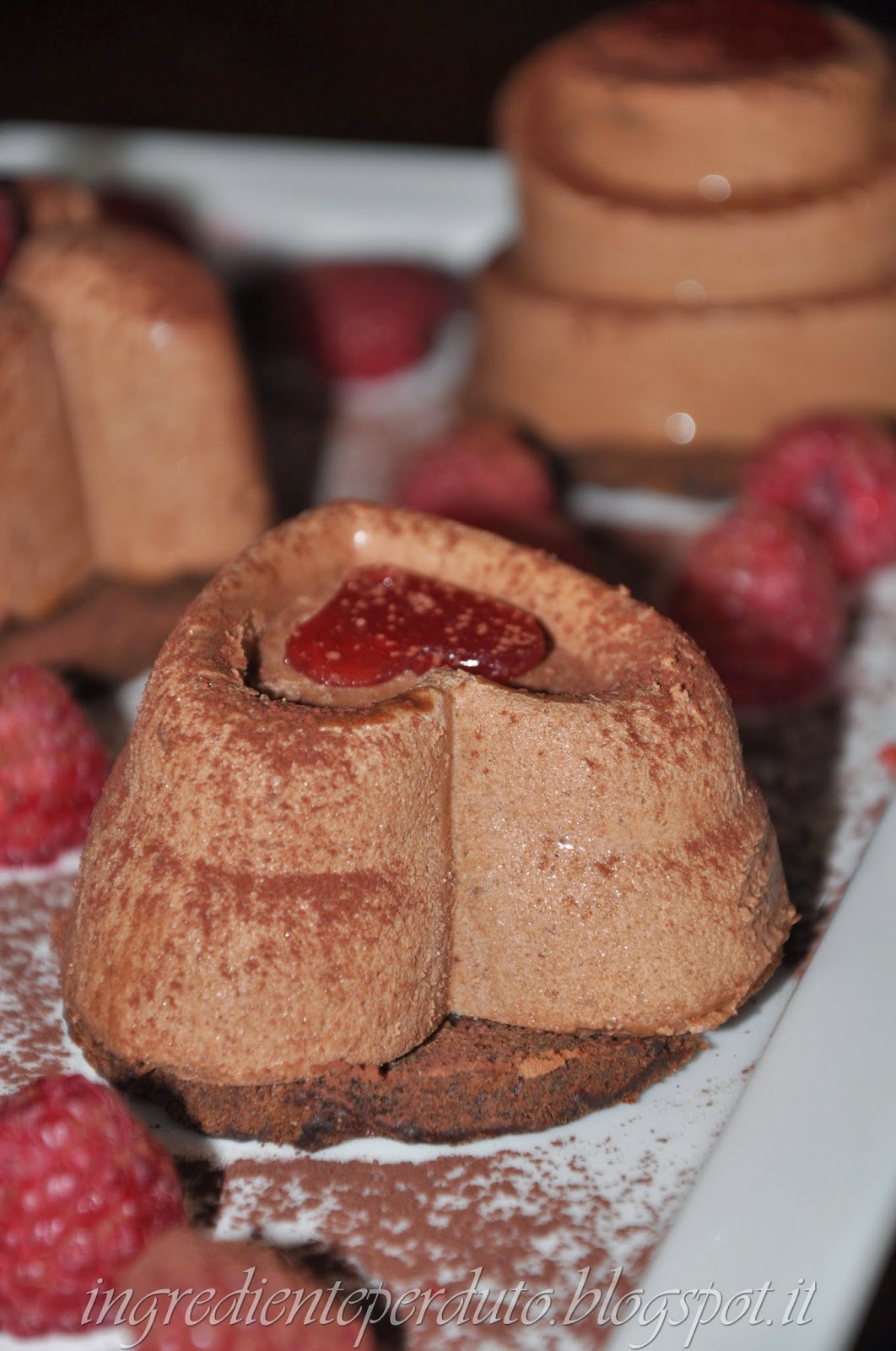 Mousse cioccolato zenzero e lampone-ingrediente perduto