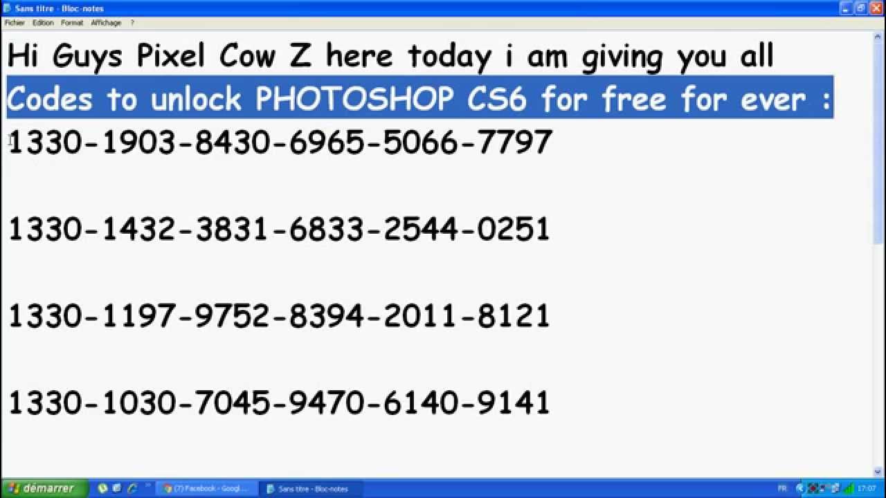 Photoshop cs5 serial numbers list