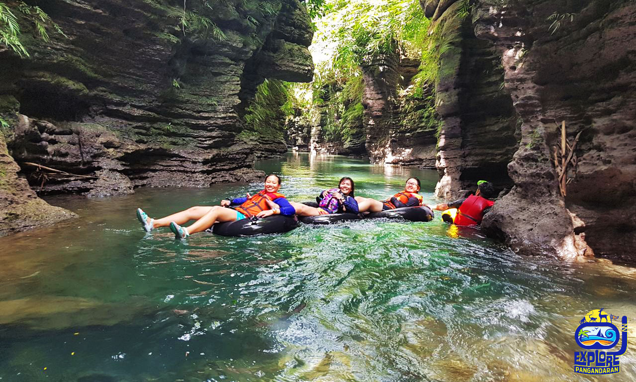 river tubing di green santirah pangandaran