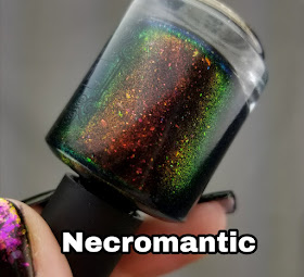 Tonic Polish Necromantic, unicorn pee nail polish, black polish