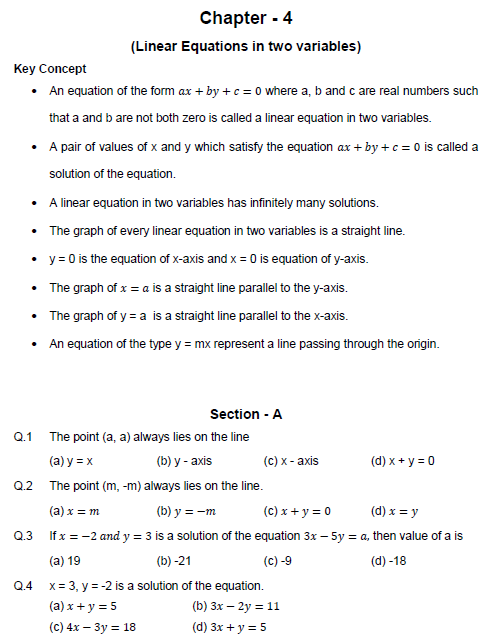 Linear equations in two variables,Light ,objective questions test,Probability Questions mcq, ,Linear equations in two variables,Light ,objective questions test,Probability Questions mcq,