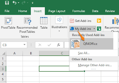 cara merakit firasat QR (barcode) per Microsoft Excel-gambar 4 cara terap simbol QR (barcode) per Microsoft Excel-gambar 4
