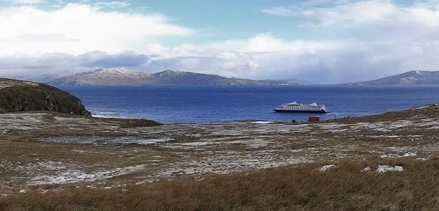 A Cruise visiting Cape Horn, Chile.