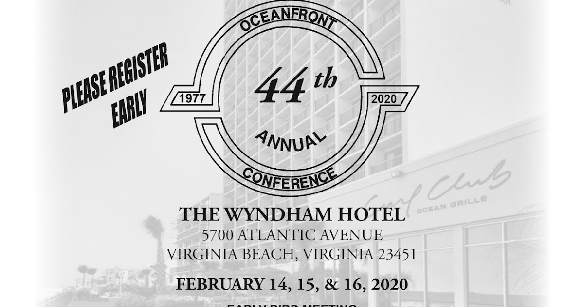 Oceanfront Conference The 2020 Oceanfront Conference Program is