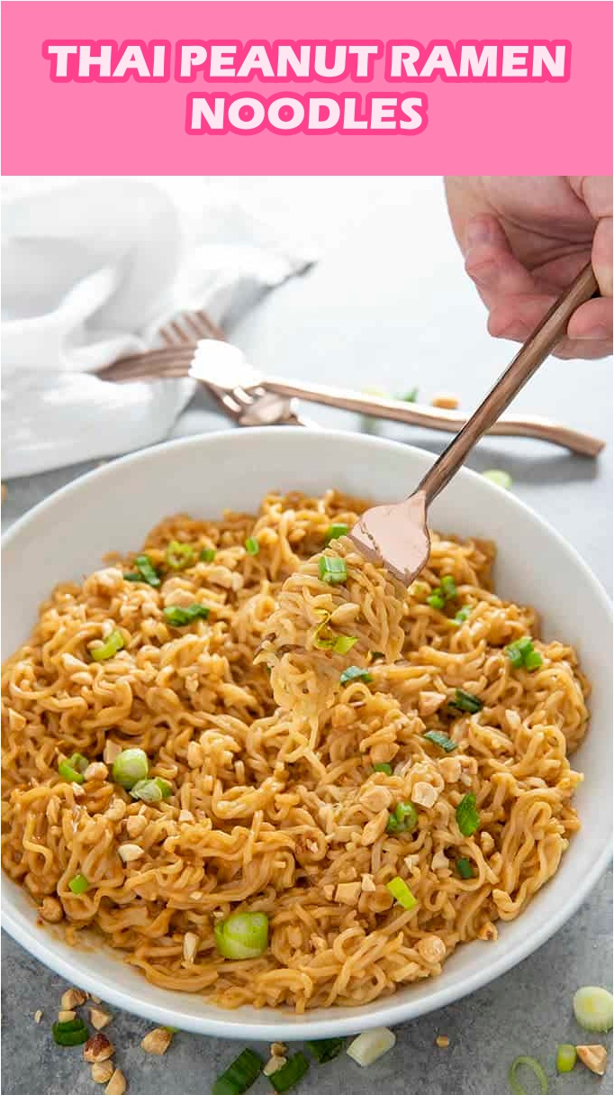 THAI PEANUT RAMEN NOODLES Yummy Yum