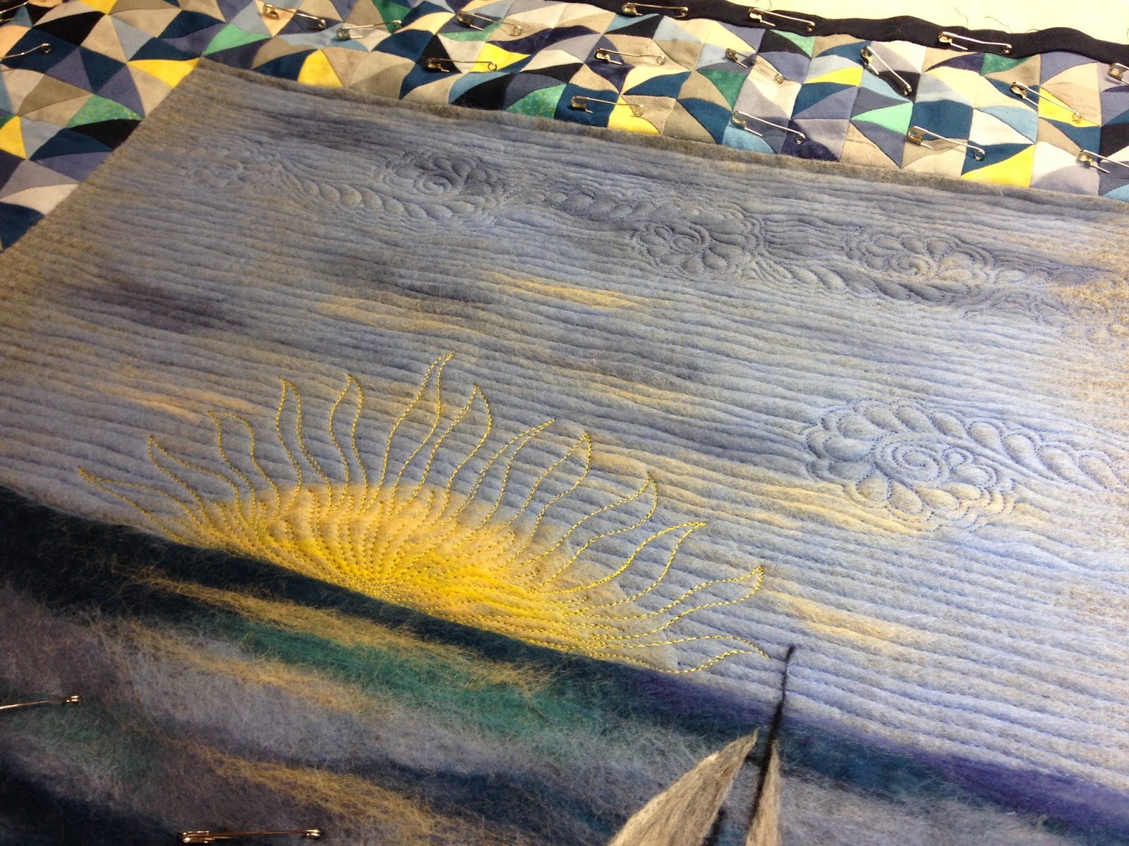 Quilt to the Edge.... Wet Felting and Quilting