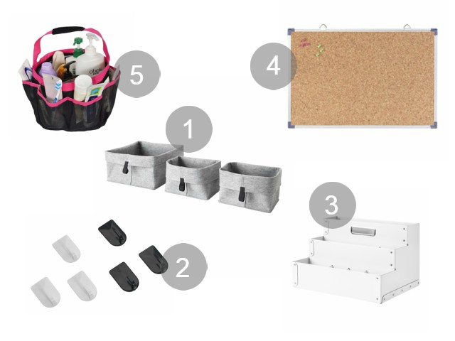 Proizvodi za organizaciju studentske sobe