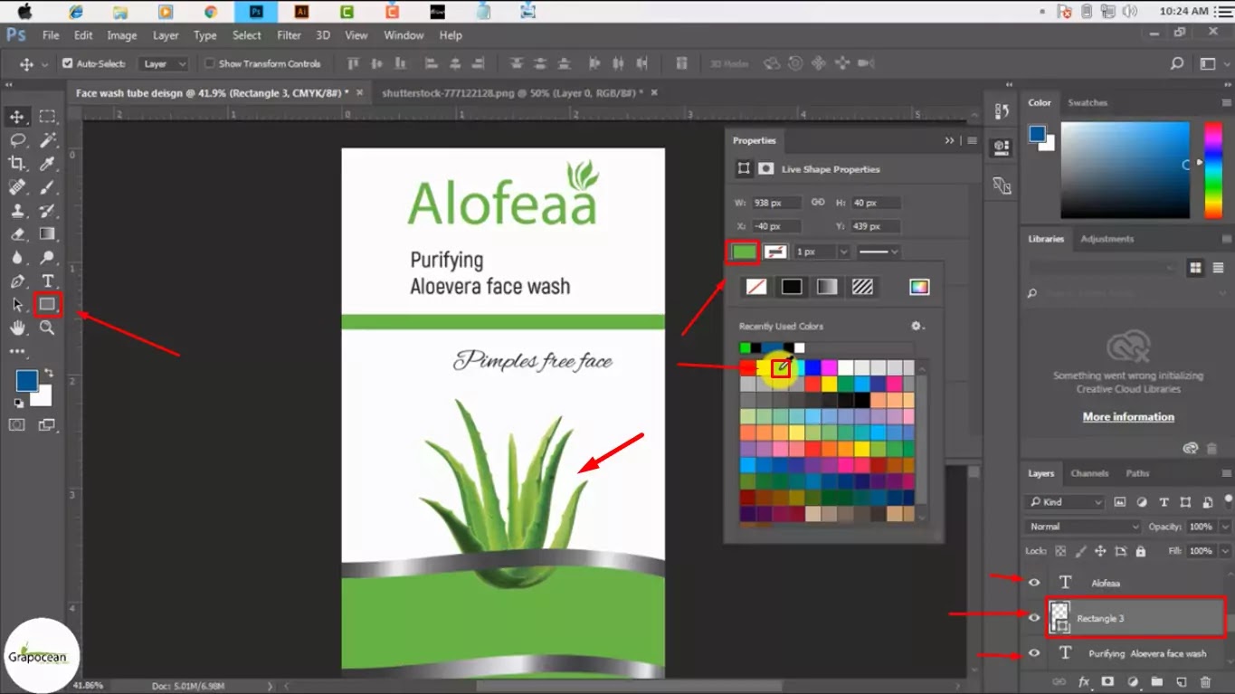 Product Packaging Design Face Wash Tube Tutorial