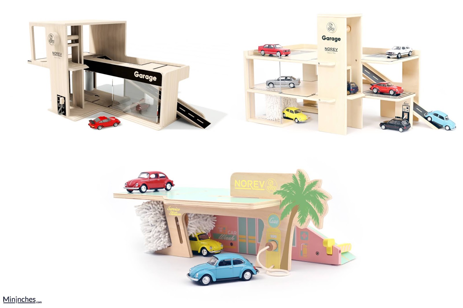 Une gamme de garage en bois en prévision chez Norev ! Mininches