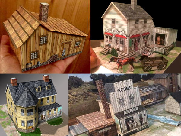 Little House on the Prairie Paper Models Tektonten
