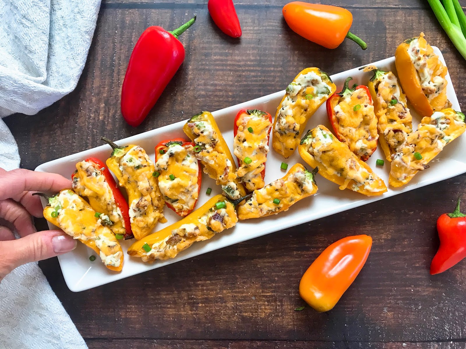 Roasted BaconCheddar Pepper Bites