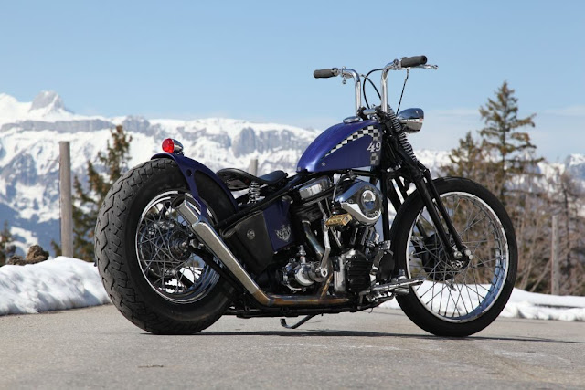 Harley Davidson Panhead 1949 By Bobber FL Motorcycles Hell Kustom 