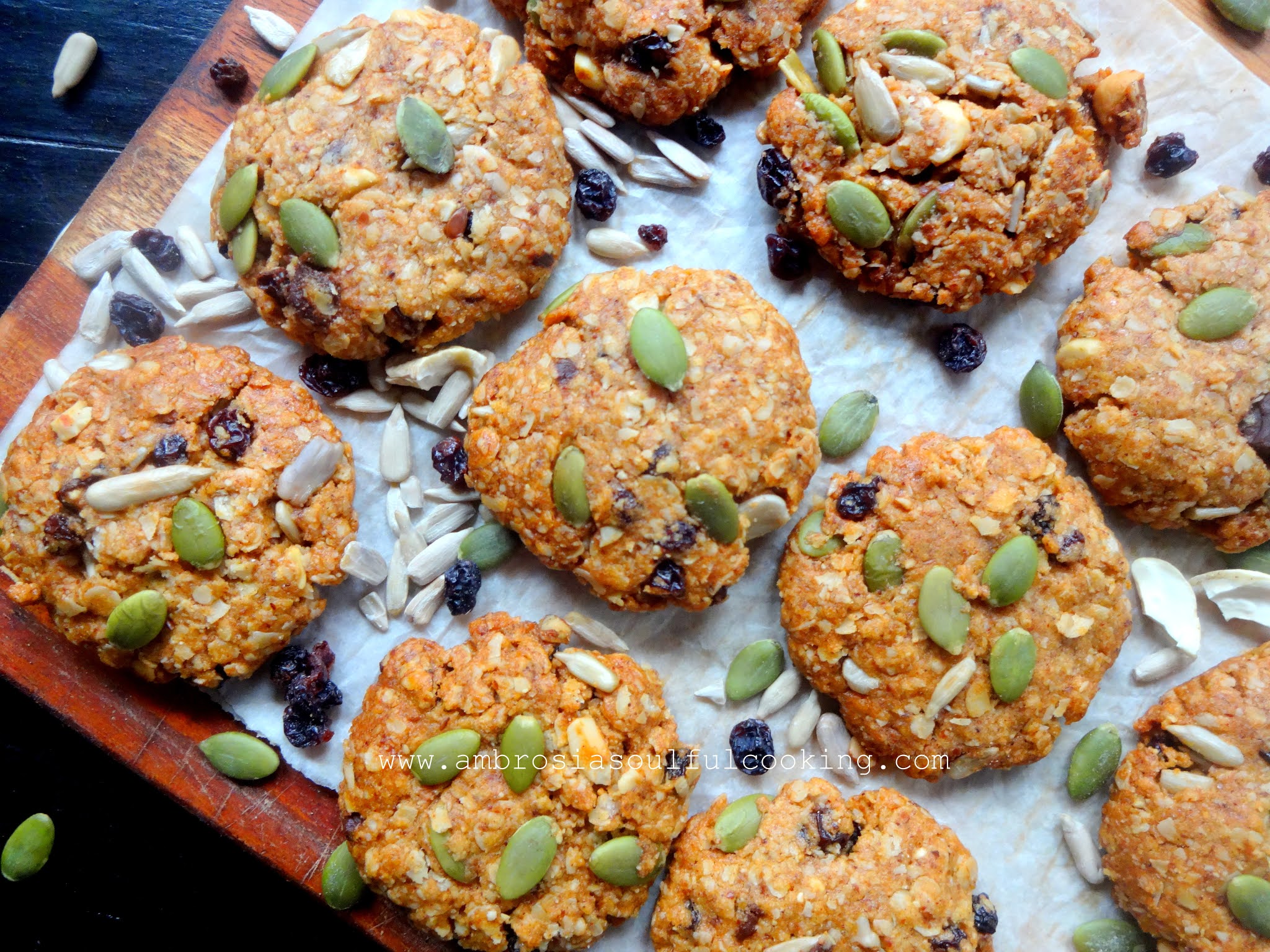 Mixed Seeds Nuts Oat Cookies (Gluten Free) Ambrosia