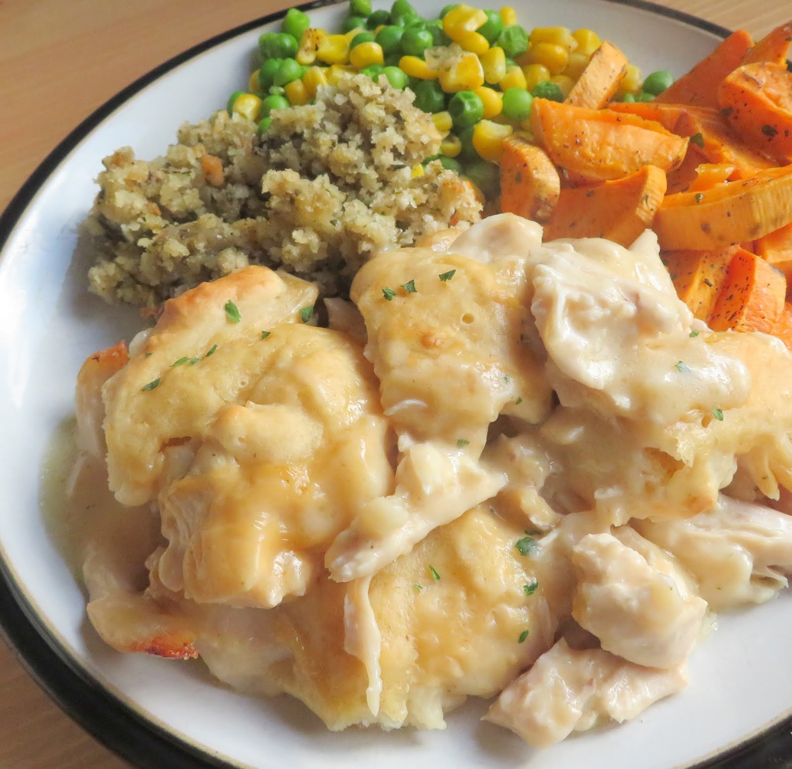 Chicken & Dumpling Casserole for Two | The English Kitchen