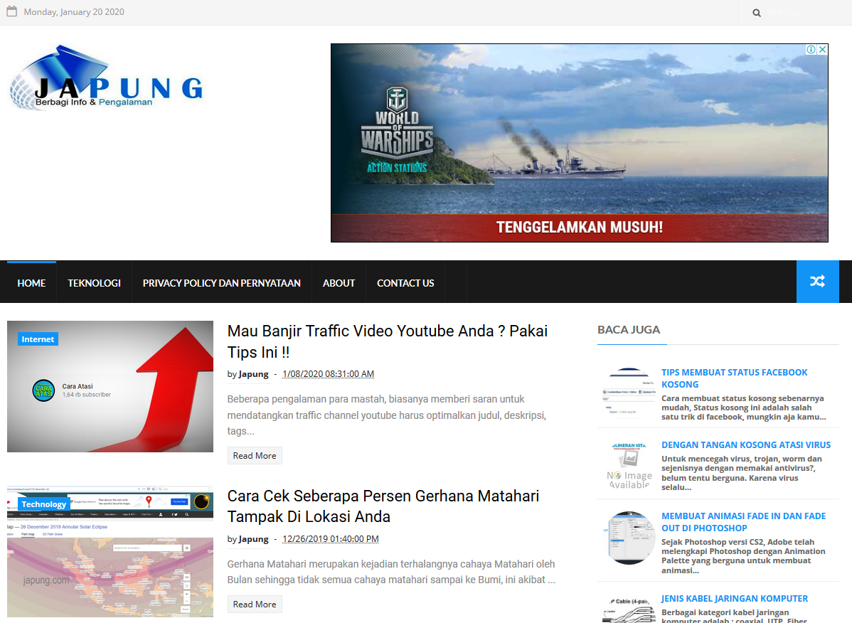 Pengertian Website Dinamis Dan Statis Japung