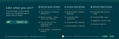 30 Top Blog Footer Designs