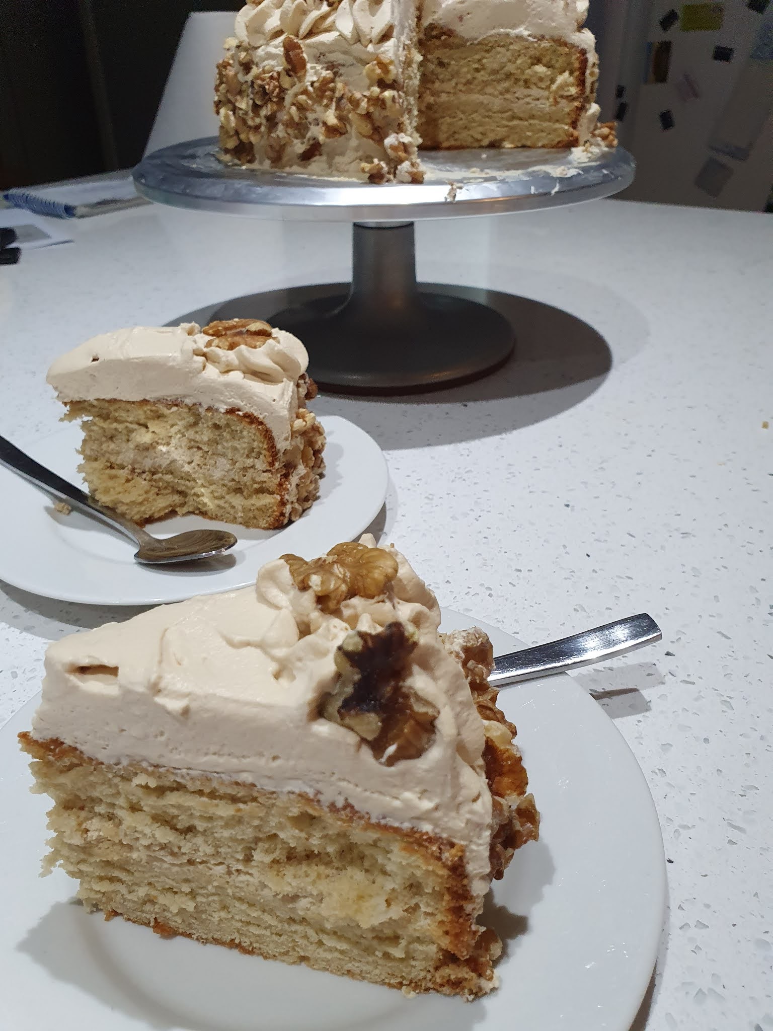 The Intrepid Reader and Baker Weekend Cooking Coffee Cream Cake