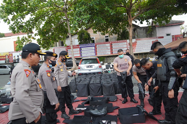 Kapolres Wonogiri Siagakan Pasukan untuk Antisipasi Unjuk Rasa Omnibus Law