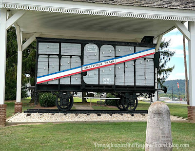 Gratitude Merci Train Boxcar at Indiantown Gap Pennsylvania