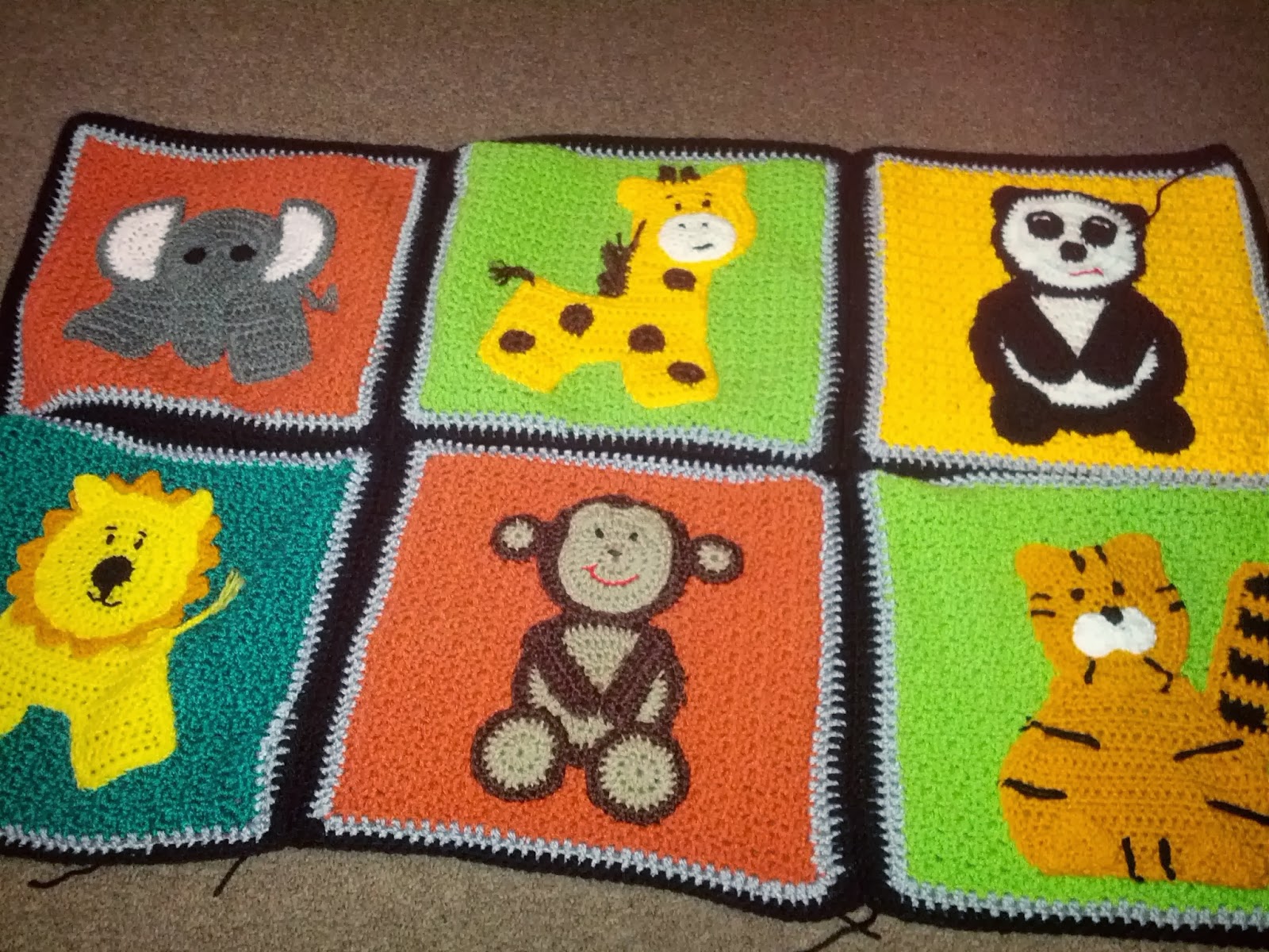 Blooming Lovely WIP Crochet Zoo Blanket
