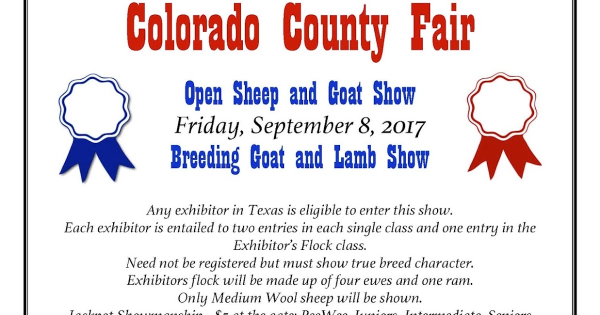 Caldwell County 4H Blog Colorado County Fair