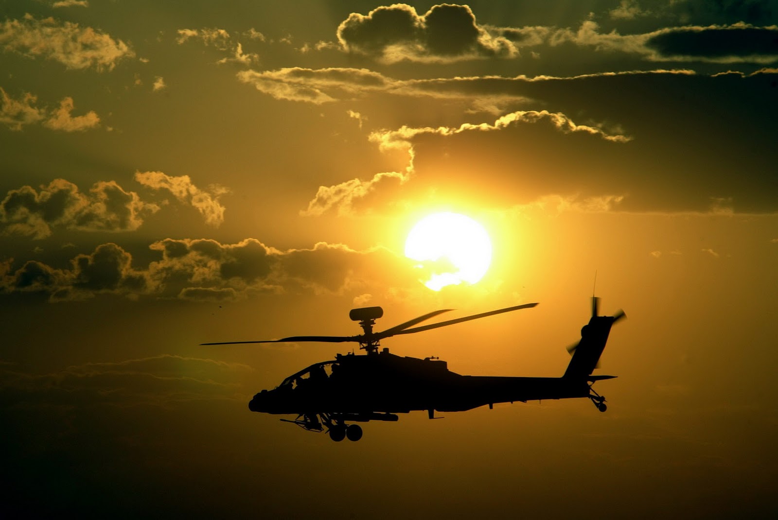 Apache Helicopters Sunset HD Wallpapers | Desktop Wallpapers