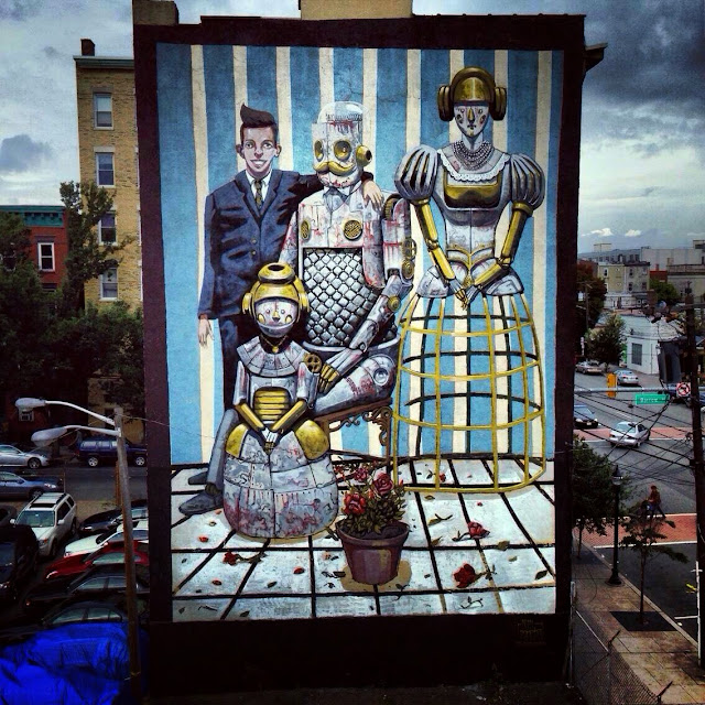 New Street Art Piece In Jersey City By Italian Street Artist Pixel Pancho. 1