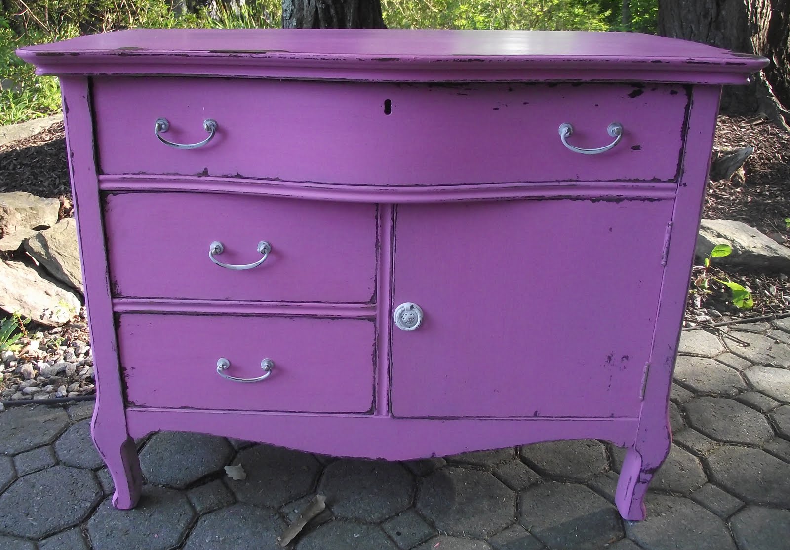 Serendipity Chic Design Bubble Gum Pink Shabby Chic Dresser