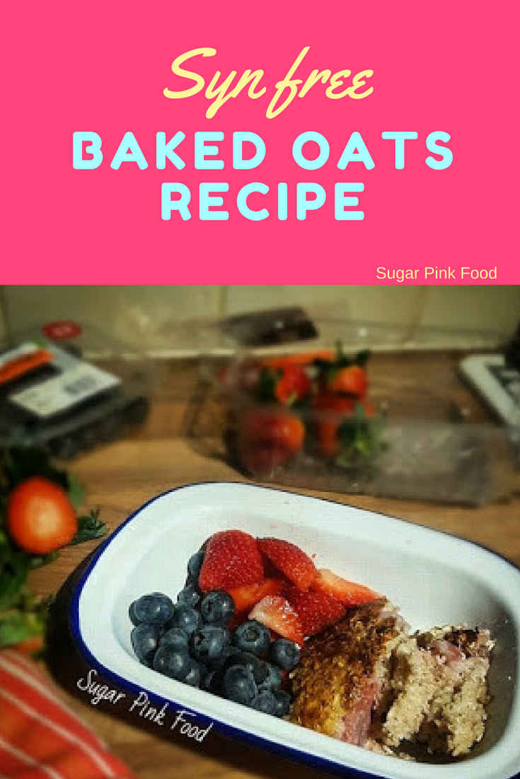 Baked Oats Slimming World Sugar Pink Food Healthy & Slimming