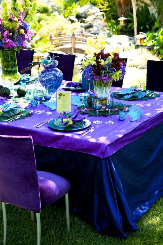 Great Ideas for the Busy Little Bride Peacock Wedding Centerpieces