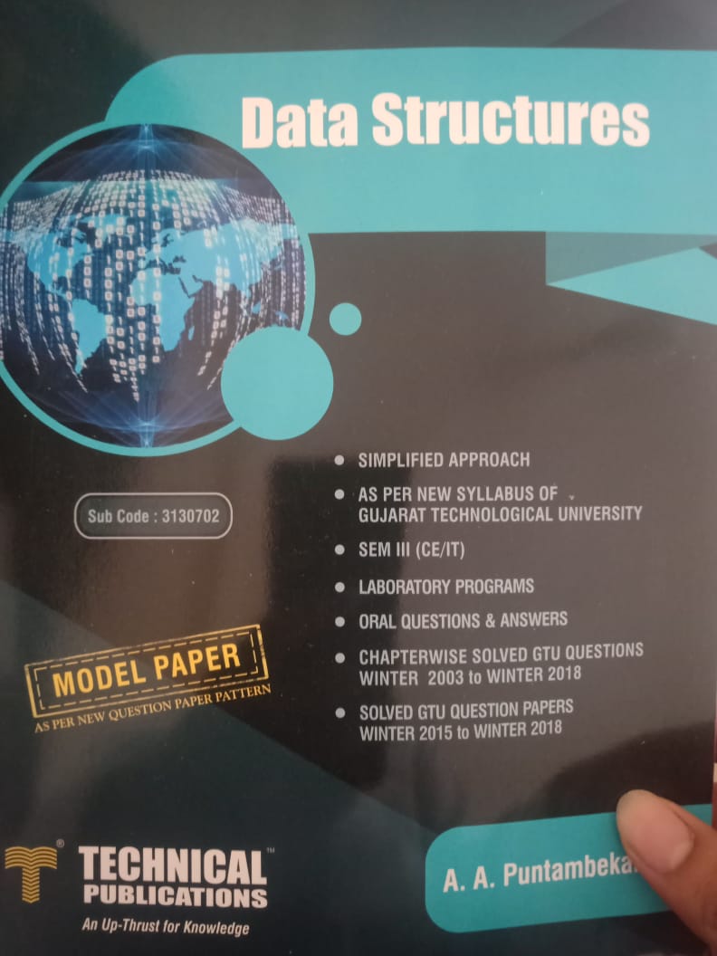 Data Structure FREE Book PDF | A. A. Puntambekar | Technical ...